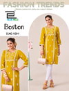 Boston By Blue Hills Rayon Embroidery Ladies Kurti Wholesale Shop In Surat